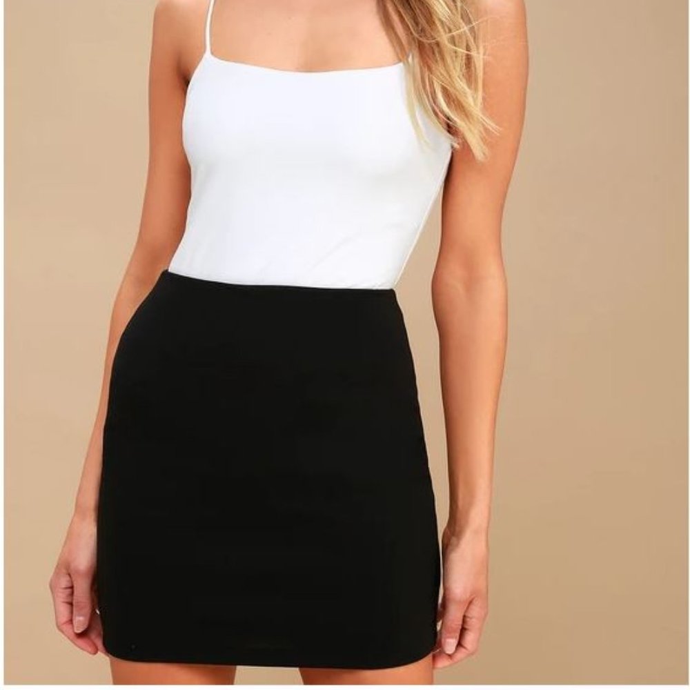 Lulus Chic Black Mini Skirt